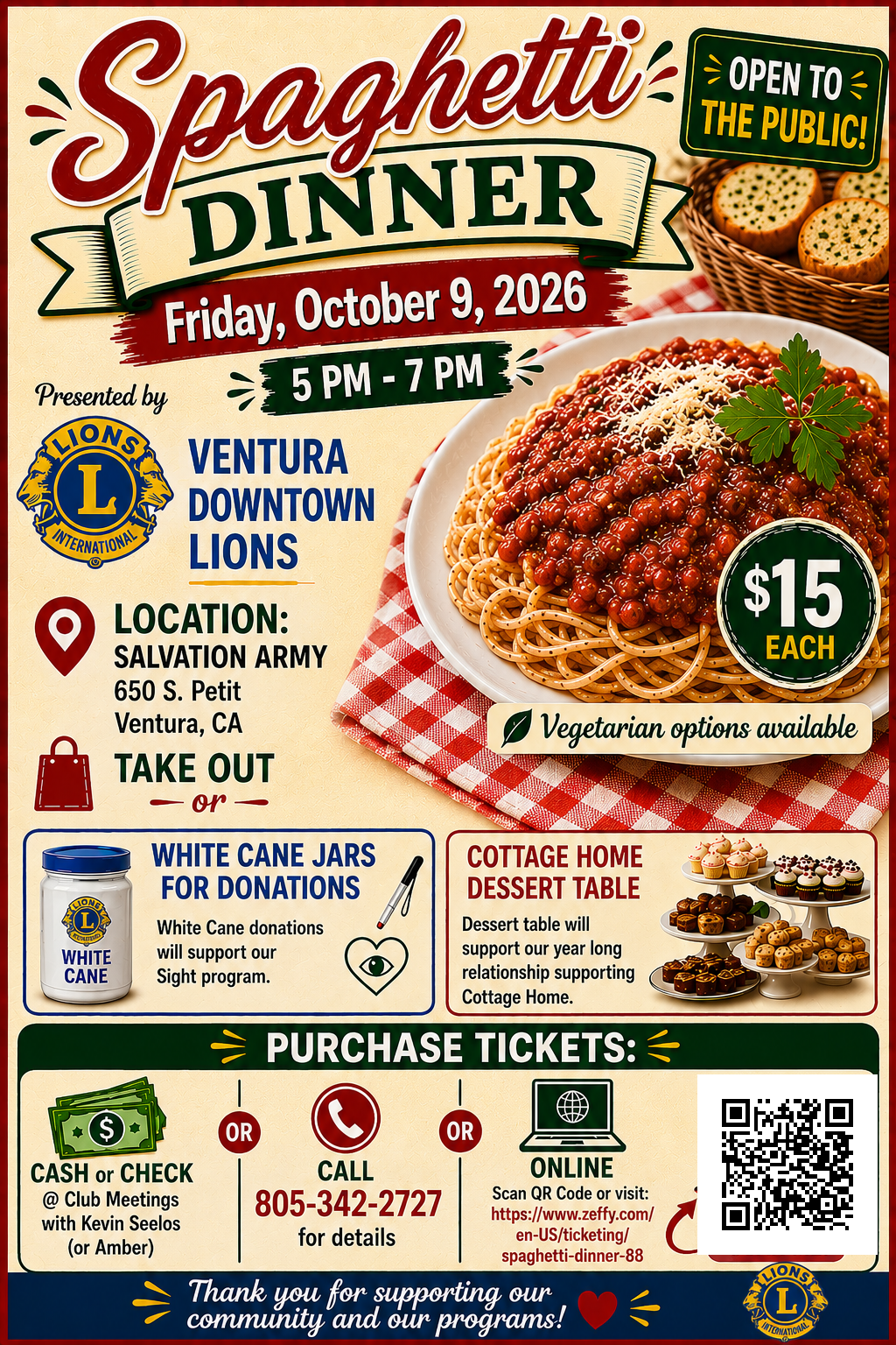 Spaghetti_Dinner_Scannable_QR Flyer for Spaghetti Dinner
