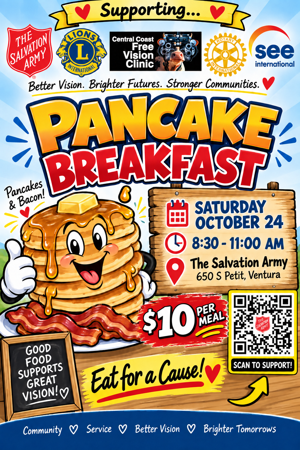 PancakeBreakfast Ventura downtown Lions Pancake Breakfast flyer